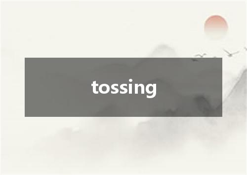tossing是什么意思