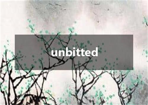 unbitted是什么意思