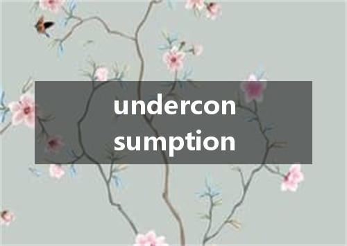 underconsumption是什么意思