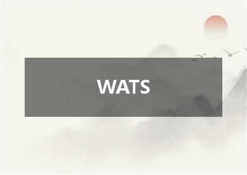 WATS是什么意思