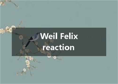 Weil Felix reaction是什么意思