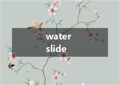 water slide是什么意思
