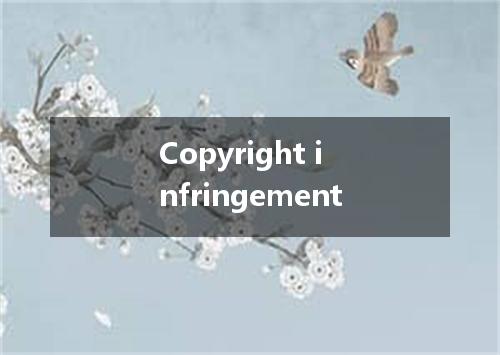 Copyright infringement是什么意思