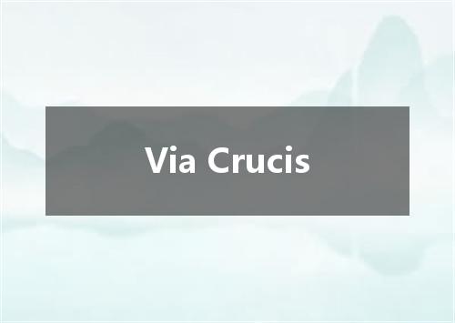 Via Crucis是什么意思