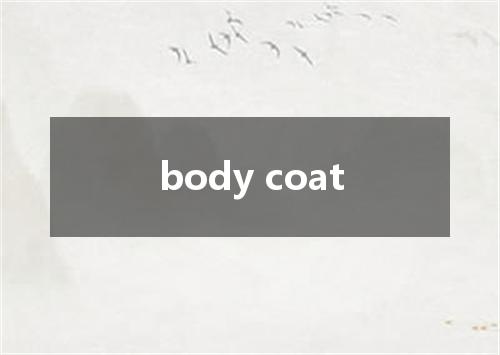 body coat是什么意思
