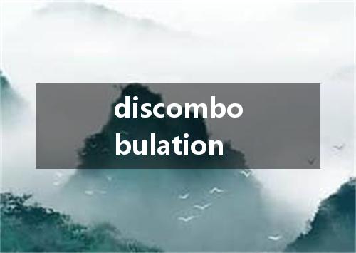 discombobulation是什么意思
