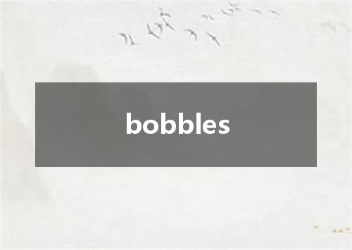 bobbles是什么意思