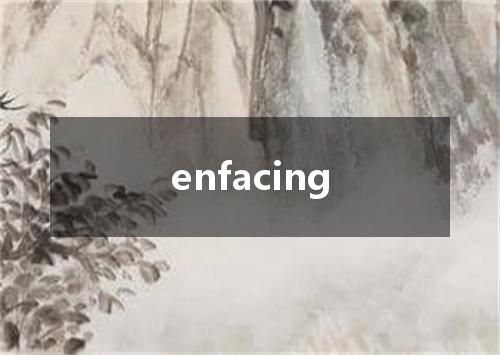 enfacing是什么意思