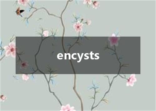 encysts是什么意思