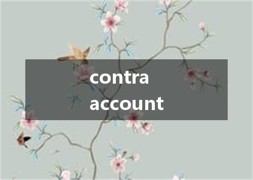 contra account是什么意思