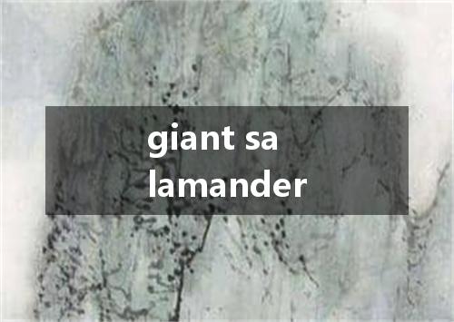 giant salamander是什么意思