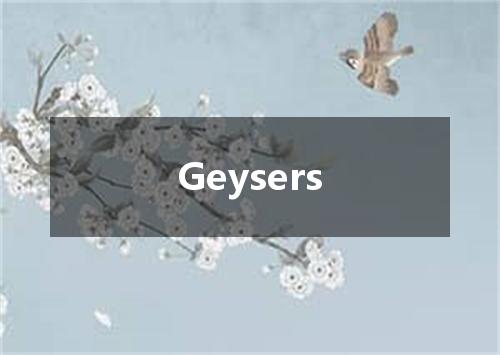 Geysers是什么意思