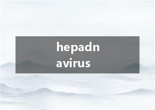 hepadnavirus是什么意思