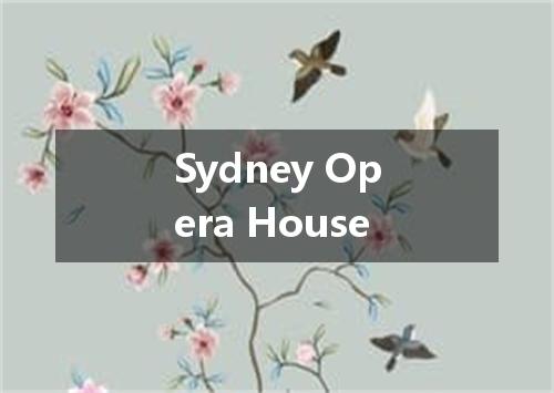 Sydney Opera House是什么意思