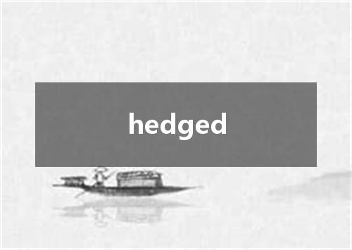 hedged是什么意思