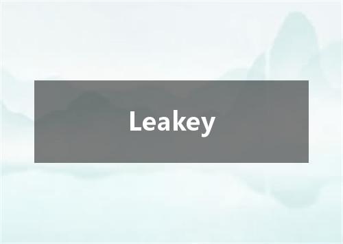 Leakey是什么意思
