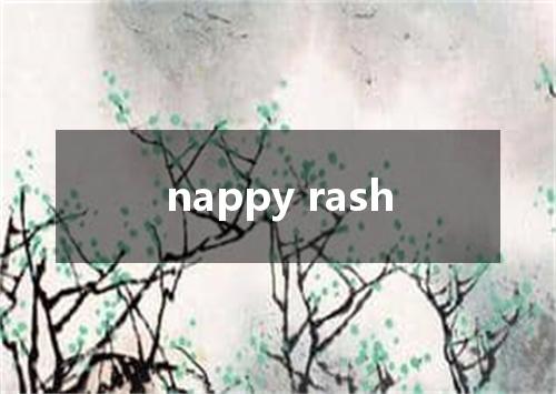 nappy rash是什么意思