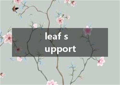 leaf support是什么意思