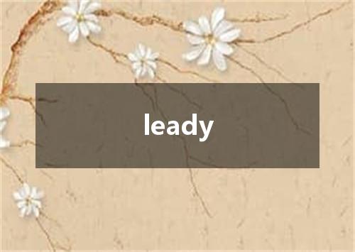 leady是什么意思