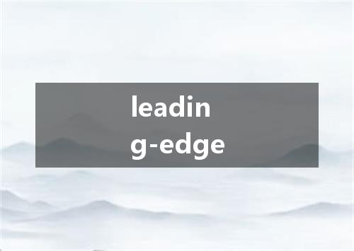 leading-edge是什么意思