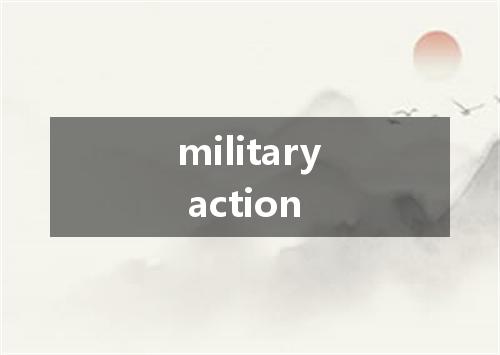 military action是什么意思
