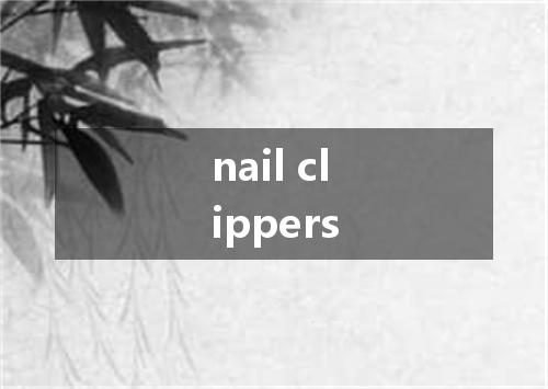 nail clippers是什么意思