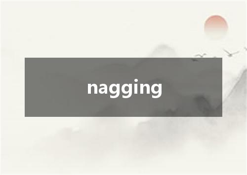 nagging是什么意思