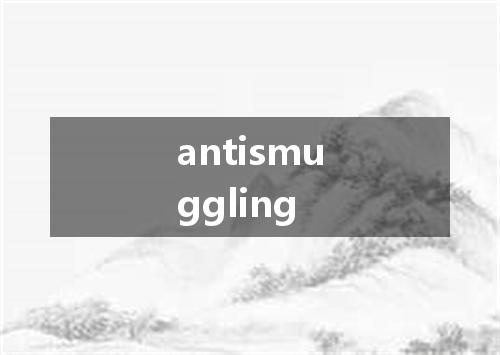 antismuggling是什么意思