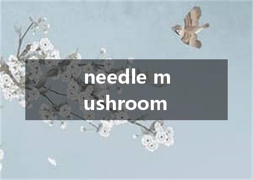needle mushroom是什么意思