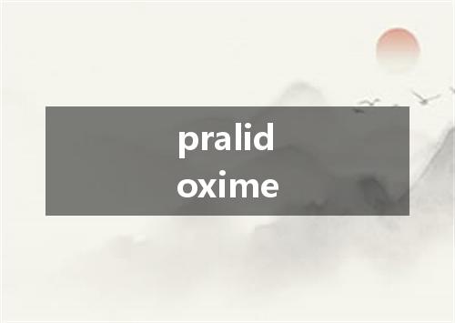 pralidoxime是什么意思