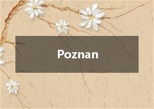 Poznan是什么意思