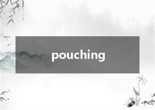 pouching是什么意思
