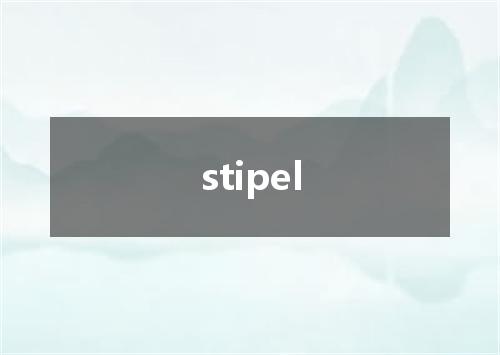 stipel是什么意思