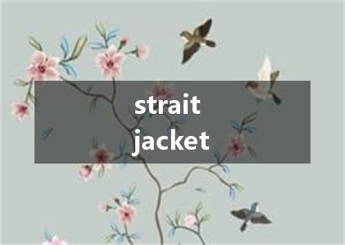 straitjacket是什么意思