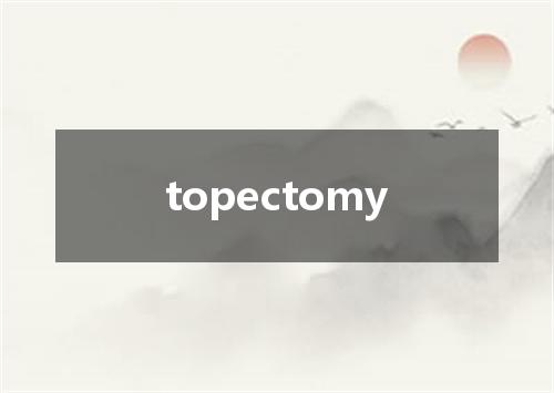 topectomy是什么意思
