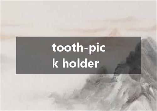 tooth-pick holder是什么意思