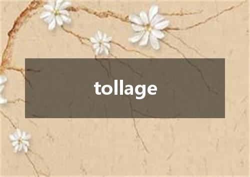 tollage是什么意思