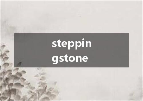 steppingstone是什么意思