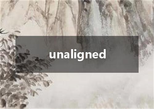 unaligned是什么意思
