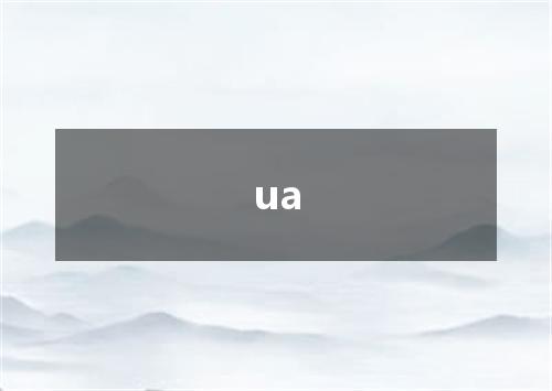 ua是什么意思