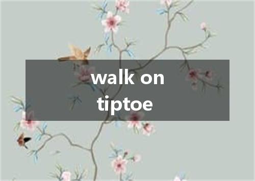 walk on tiptoe是什么意思