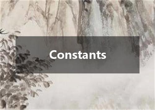 Constants是什么意思