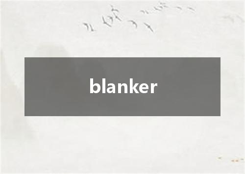 blanker是什么意思