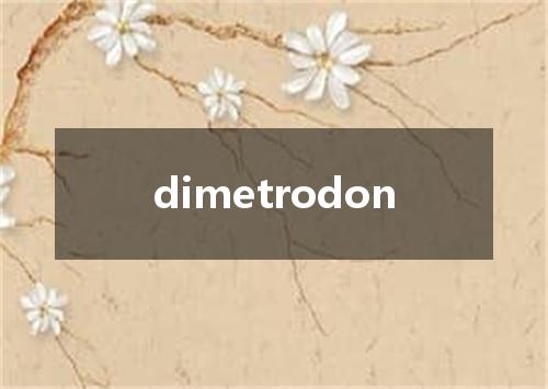 dimetrodon是什么意思