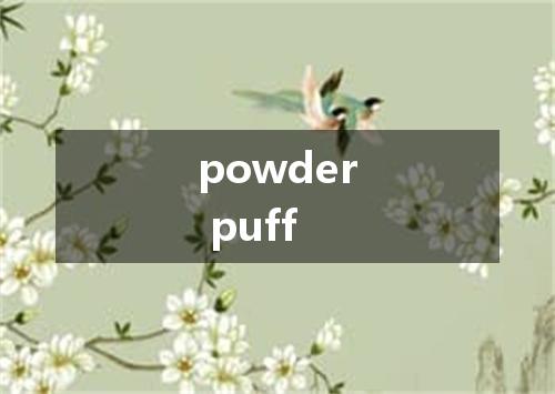 powder puff是什么意思