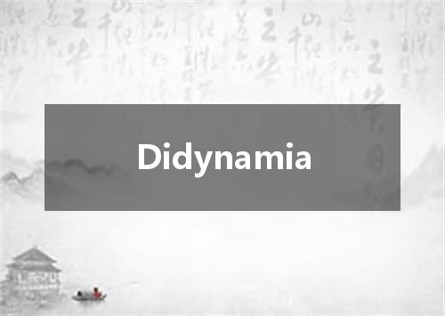 Didynamia是什么意思