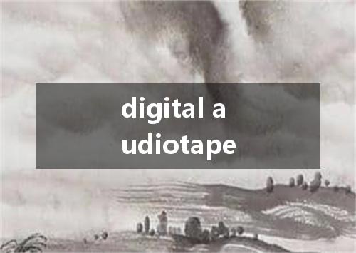 digital audiotape是什么意思