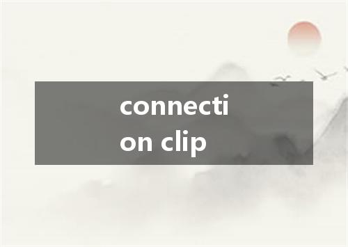connection clip是什么意思