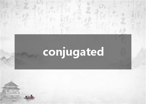 conjugated是什么意思
