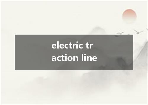 electric traction line是什么意思